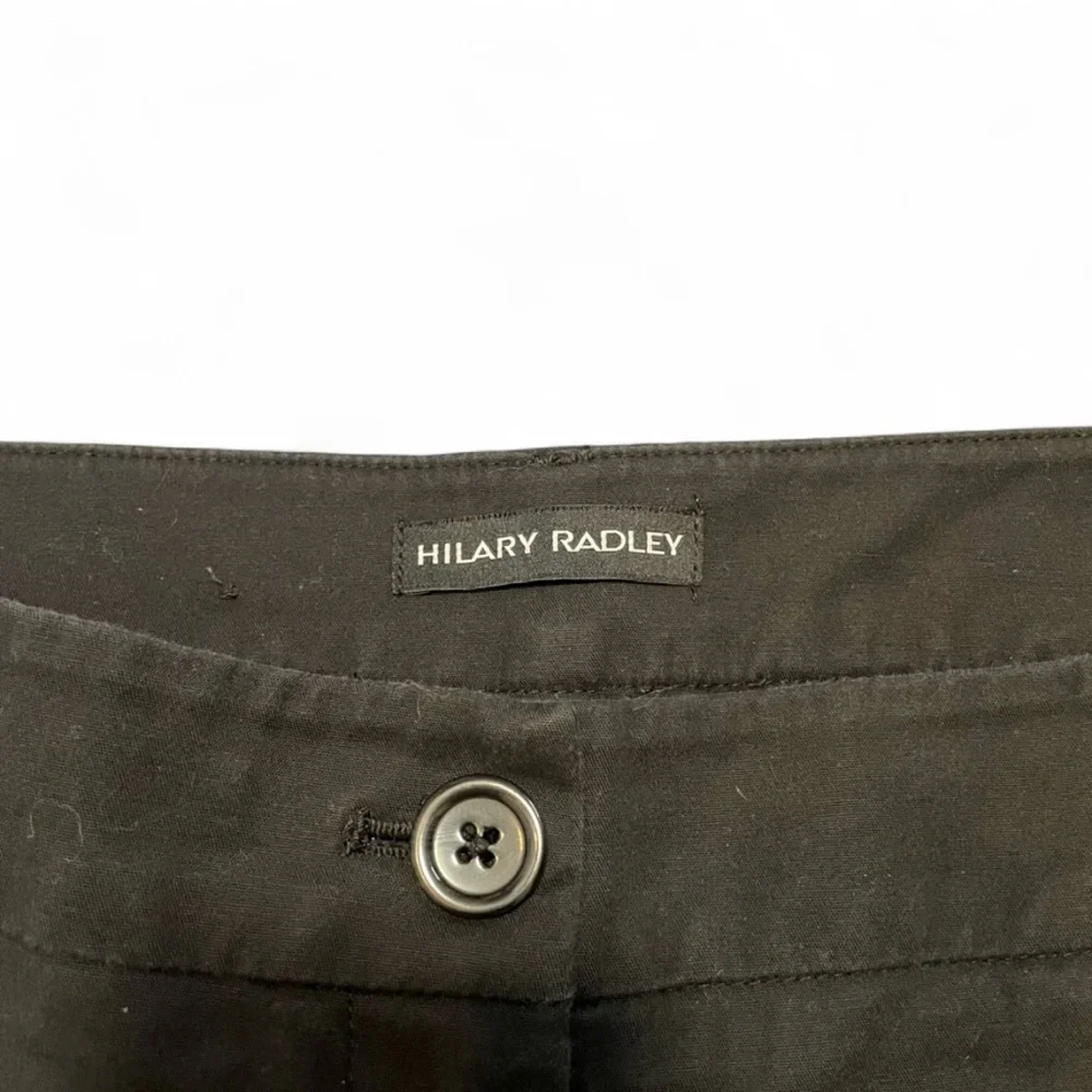 Hilary Radley Women's Black Chino Dress Pants Cotton Stretch Size 8 Career